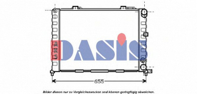 AKS DASIS 010150n -  Радиатор, охлаждение двигателя